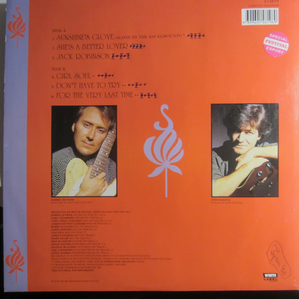 The Some Loves – Sunshine's Glove / Girl Soul (E/VG+) – 12", AU 1990 - Image 2