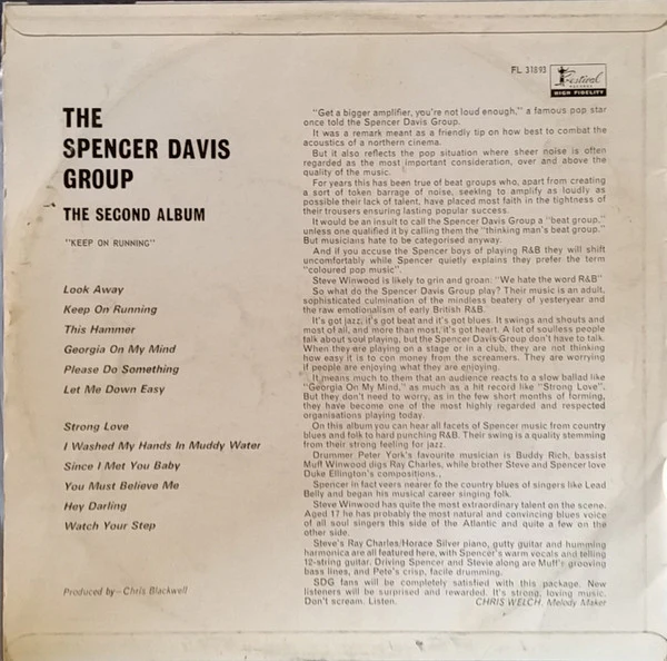 The Spencer Davis Group – The Second Album (G+/VG) – LP, AU 1966 - Image 2