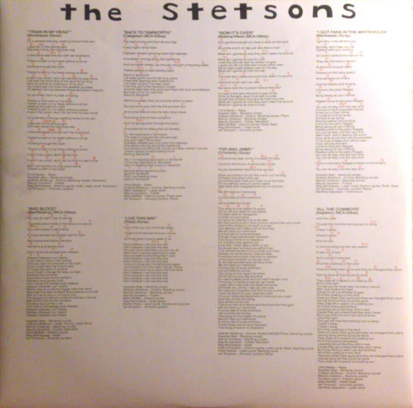 The Stetsons – The Stetsons (VG+/VG+) – LP, AU 1987 - Image 3