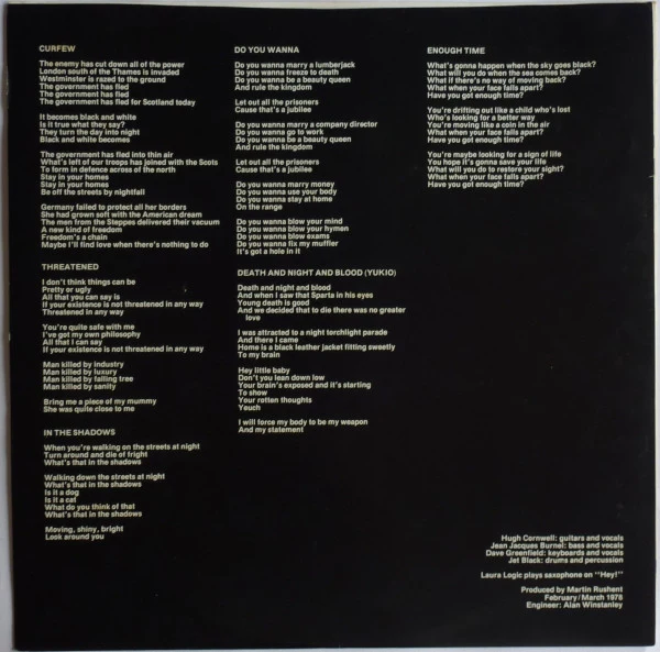 The Stranglers – Black And White (VG+/VG+) – LP, JP 1978, No OBI - Image 7
