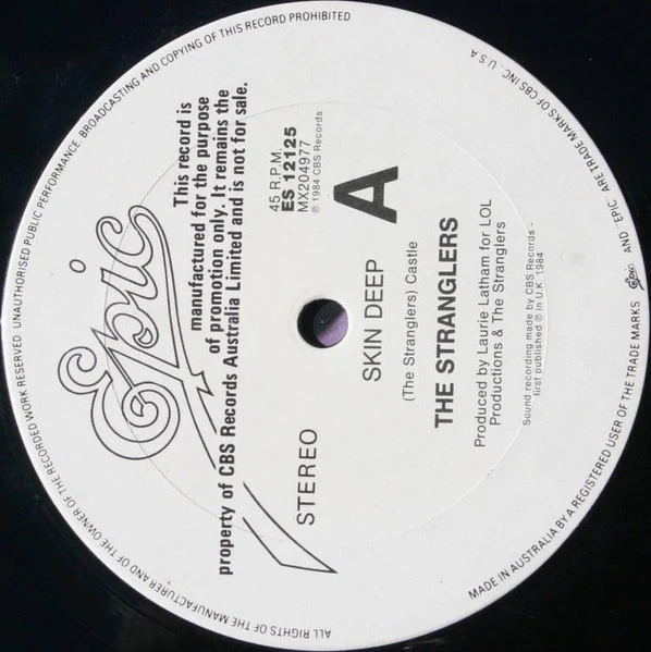 The Stranglers – Skin Deep (VG+/VG+) – 12", AU 1984 - Image 3