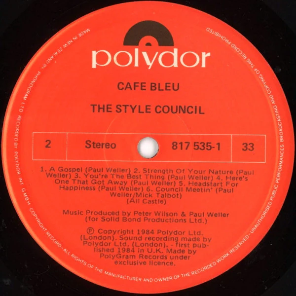 The Style Council – Café Bleu (VG+/VG+) – LP, NZ 1984 - Image 4