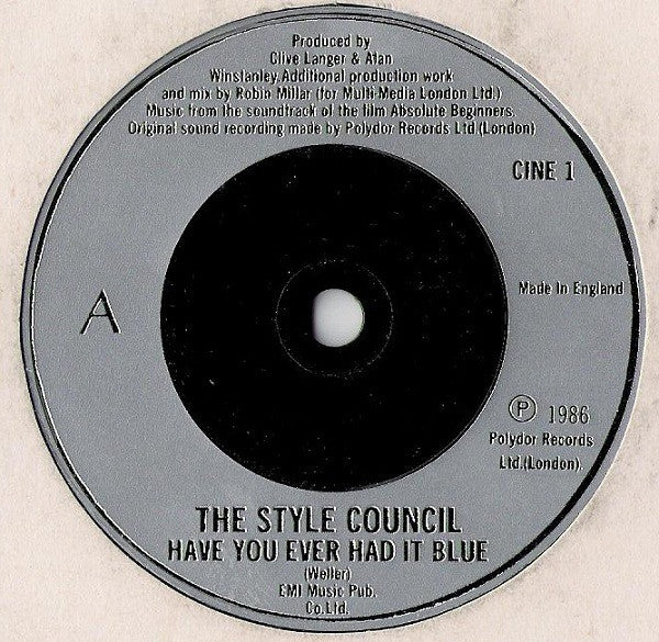 The Style Council – Have You Ever Had It Blue (VG+/VG+) – 7", UK 1986 - Image 3