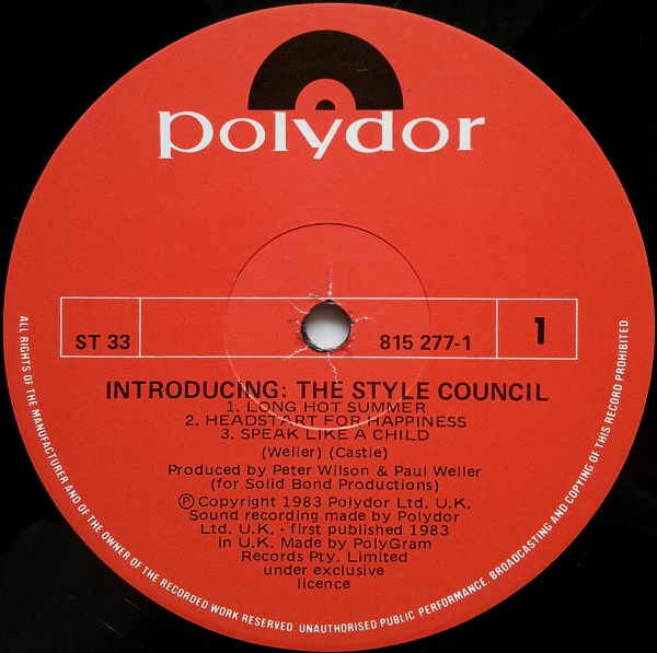 The Style Council – Introducing: The Style Council (VG+/VG) – LP, Australasia 1983 - Image 3