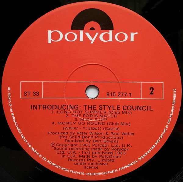 The Style Council – Introducing: The Style Council (VG+/VG) – LP, Australasia 1983 - Image 4