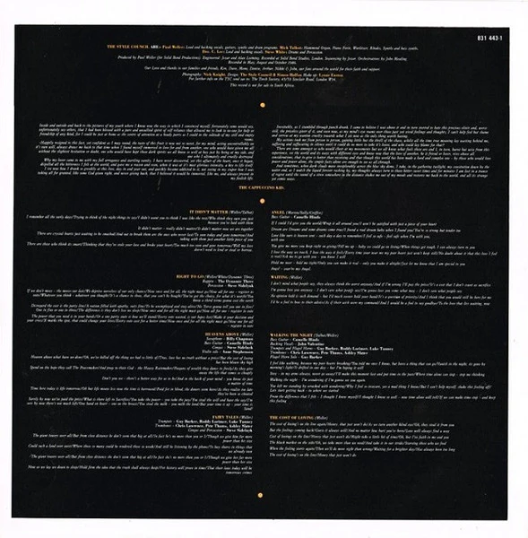 The Style Council – The Cost Of Loving (VG+/VG) – LP, Australasia 1987 - Image 6
