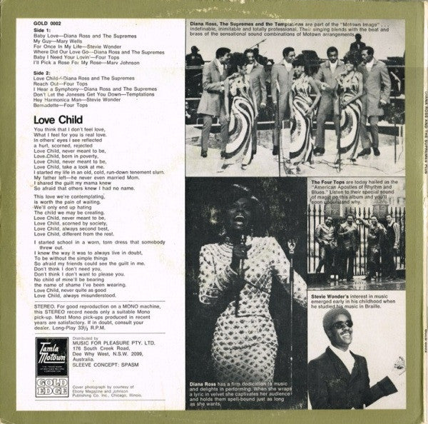 The Supremes, Four Tops, Stevie Wonder, The Temptations – Diana Ross And The Supremes Plus (VG+/VG) – LP, AU 1970 - Image 3