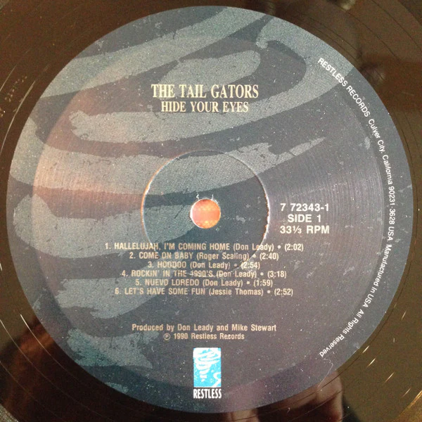 The Tail Gators – Hide Your Eyes (VG+/VG+) – LP, US 1990 - Image 3