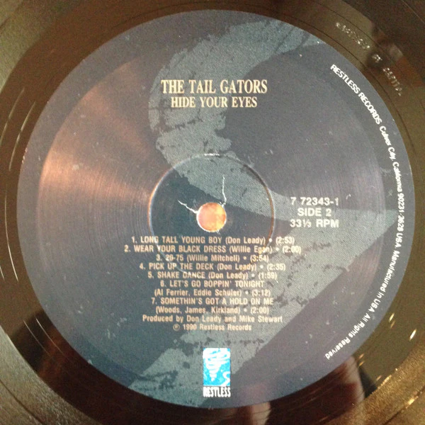 The Tail Gators – Hide Your Eyes (VG+/VG+) – LP, US 1990 - Image 4