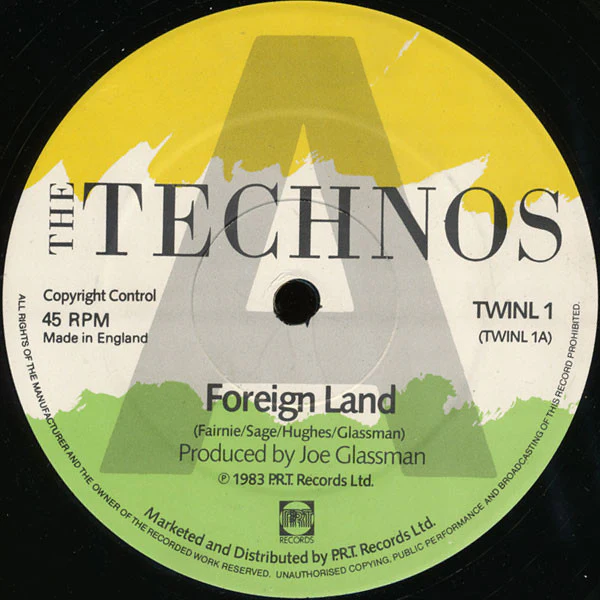 The Technos – Foreign Land (VG+/VG+) – 12", UK 1983 - Image 3