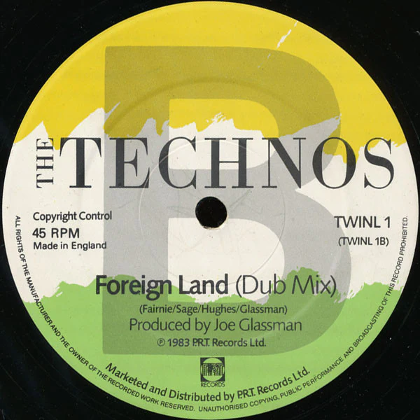 The Technos – Foreign Land (VG+/VG+) – 12", UK 1983 - Image 4