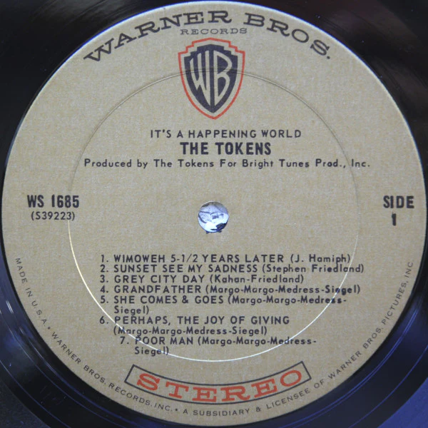 The Tokens – It's A Happening World (VG/VG+) – LP, US 1967 - Image 3