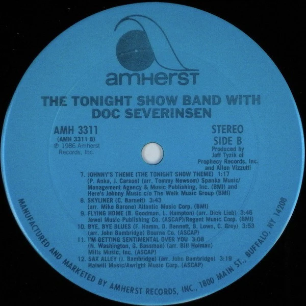The Tonight Show Band, Doc Severinsen – The Tonight Show Band With Doc Severinsen (VG+/E) – LP, US 1986 - Image 4