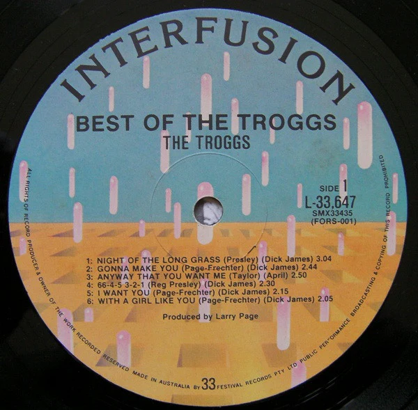 The Troggs – Best Of The Troggs (E/VG+) – LP, AU 1979 - Image 3