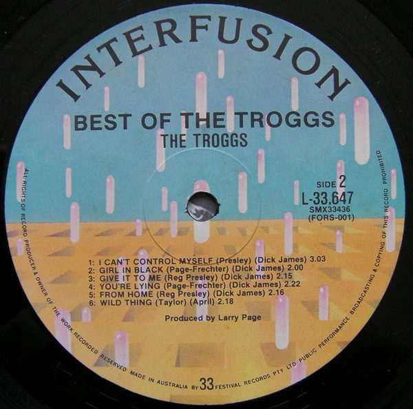 The Troggs – Best Of The Troggs (E/VG+) – LP, AU 1979 - Image 4