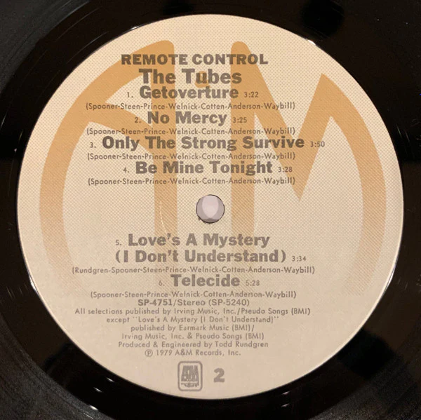 The Tubes – Remote Control (VG/VG+) – LP, US 1979 - Image 4