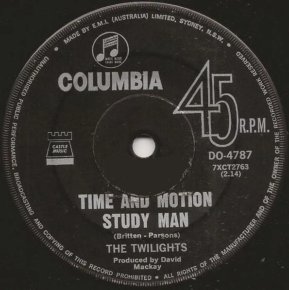 The Twilights – Young Girl / Time And Motion Study Man (VG+/Generic) – 7", AU 1967 - Image 3