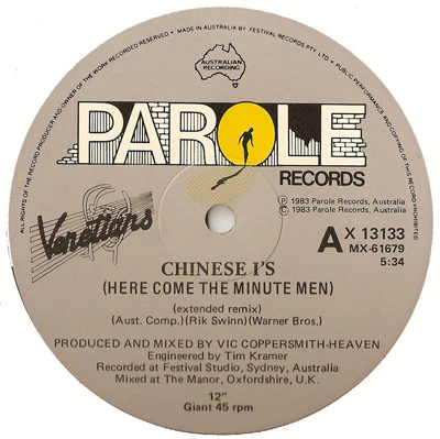 The Venetians – Chinese I's (Here Come The Minute Men) (E/VG+) – 12", AU 1983 - Image 2