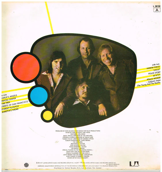 The Ventures – T.V. Themes (VG/VG) – LP, NZ 1977 - Image 2