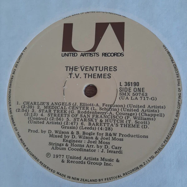 The Ventures – T.V. Themes (VG/VG) – LP, NZ 1977 - Image 3