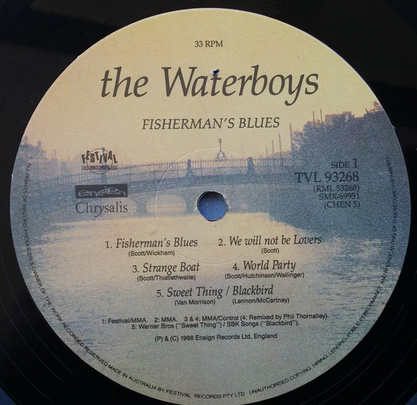 The Waterboys – Fisherman's Blues (VG+/VG+) – LP, AU 1988 - Image 5