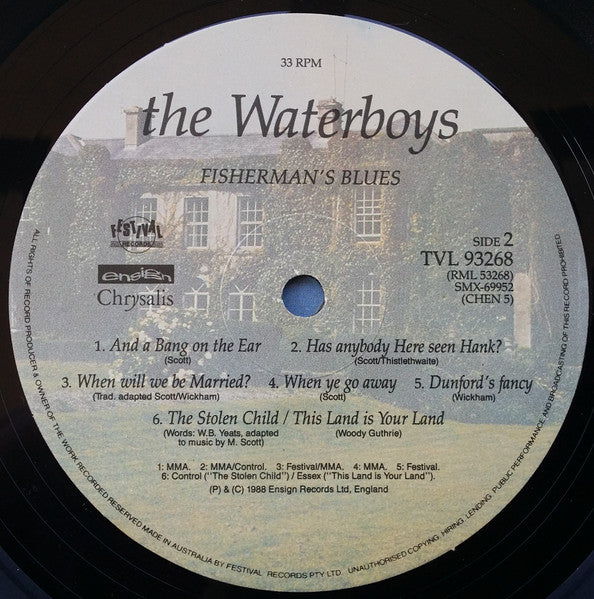 The Waterboys – Fisherman's Blues (VG+/VG+) – LP, AU 1988 - Image 6