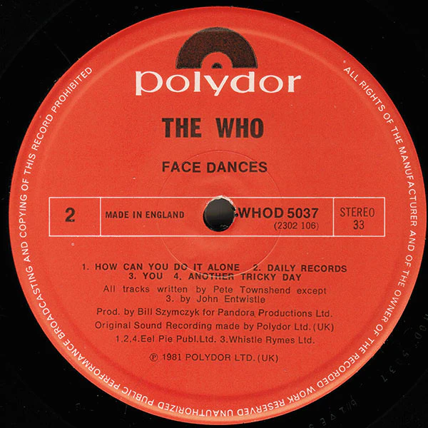 The Who – Face Dances (VG+/VG+) – LP, UK 1981 - Image 4