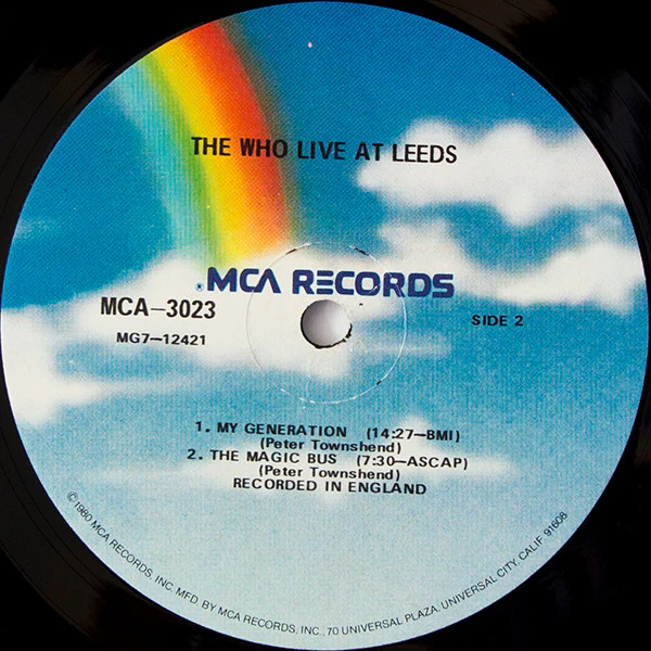 The Who – Live At Leeds (VG+/E) – LP, US 1980 - Image 4