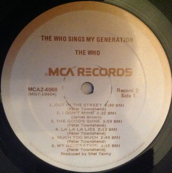 The Who – Magic Bus / The Who Sings My Generation (VG+/VG) – LP, CA 1977 - Image 7