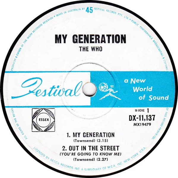 The Who – My Generation (VG/VG+) – 7", AU 1965 - Image 3