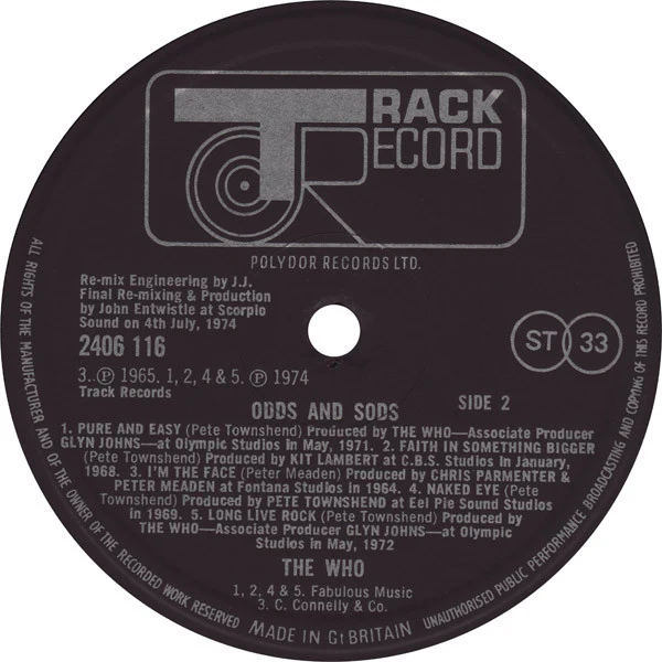 The Who – Odds & Sods (VG/VG+) – LP, UK 1974 - Image 4
