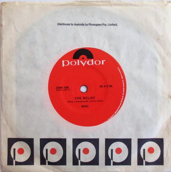 The Who – The Relay (VG+/Generic) – 7", AU 1972