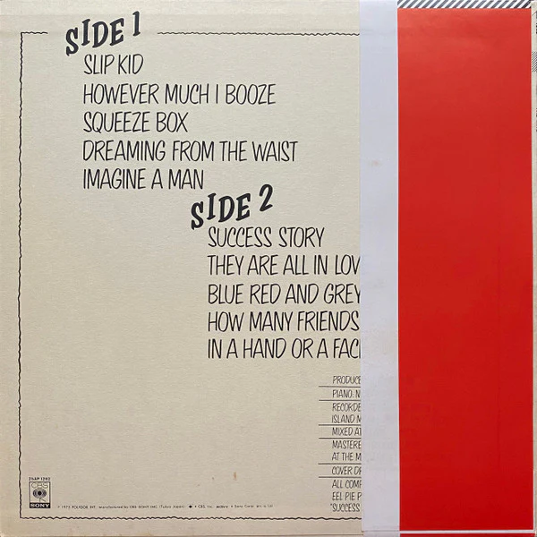 The Who – The Who By Numbers (E/E) – LP, JP 1978, No OBI - Image 2
