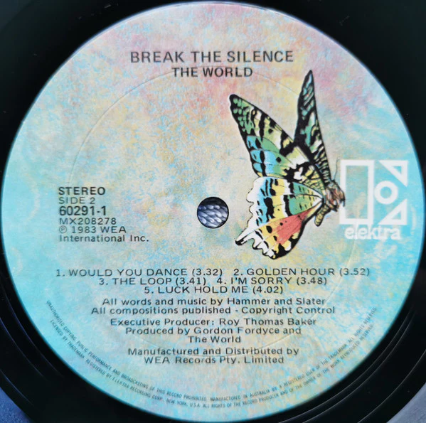 The World – Break The Silence (NM/VG+) – LP, AU 1983 - Image 4