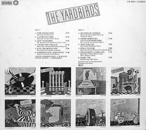 The Yardbirds – The Yardbirds (VG/VG) – LP, DE - Image 4