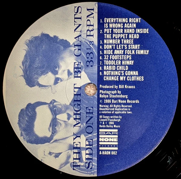 They Might Be Giants – They Might Be Giants (VG+/E) – LP, US 1987 - Image 4