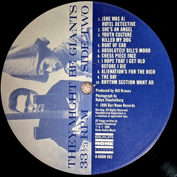 They Might Be Giants – They Might Be Giants (VG+/E) – LP, US 1987 - Image 5