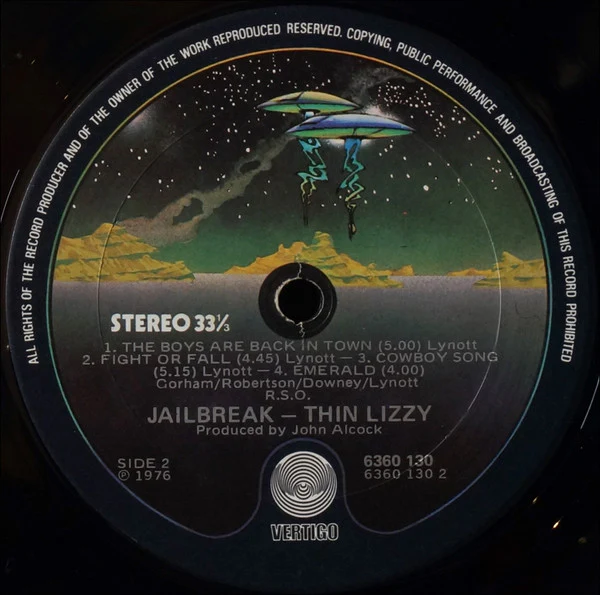 Thin Lizzy – Jailbreak (VG+/VG+) – LP, AU 1978 - Image 3
