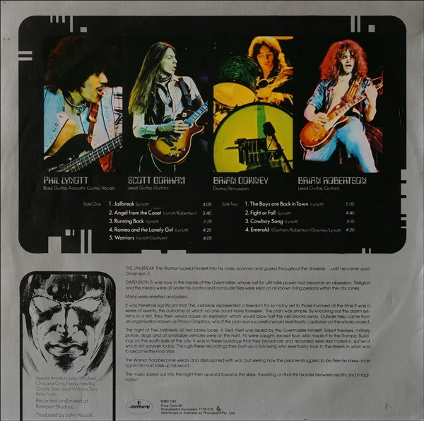 Thin Lizzy – Jailbreak (VG+/VG+) – LP, AU 1978 - Image 5