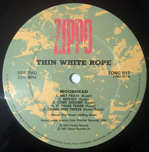 Thin White Rope – Moonhead (VG/VG+) – LP, UK 1987 - Image 4