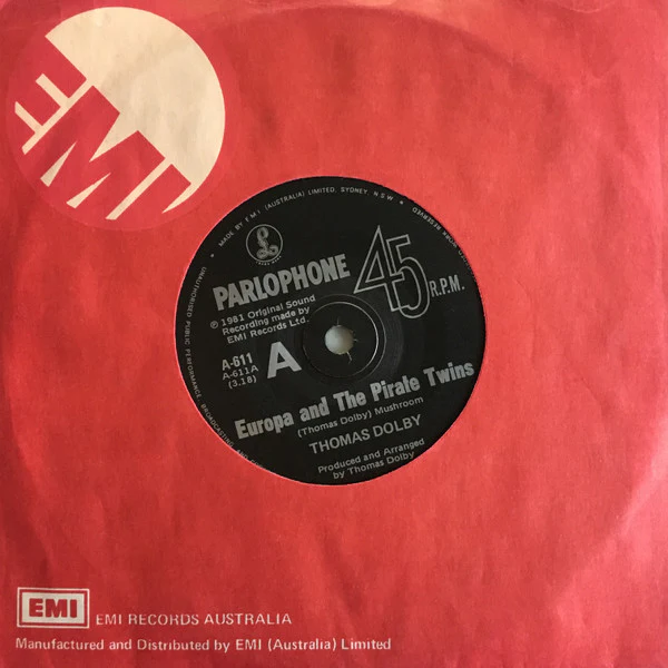 Thomas Dolby – Europa And The Pirate Twins (E/Generic) – 7", AU 1981 - Image 3