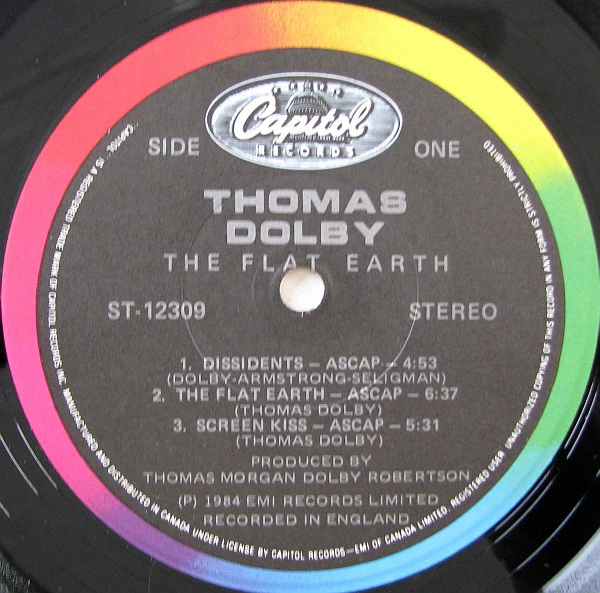 Thomas Dolby – The Flat Earth (E/VG+) – LP, CA 1984 - Image 2