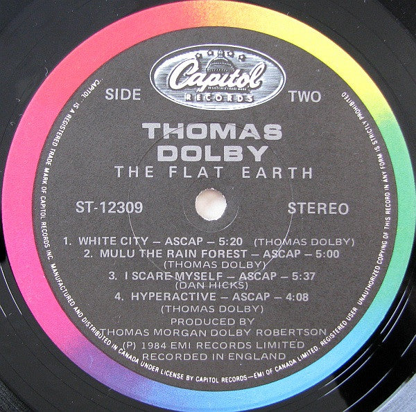 Thomas Dolby – The Flat Earth (E/VG+) – LP, CA 1984 - Image 3