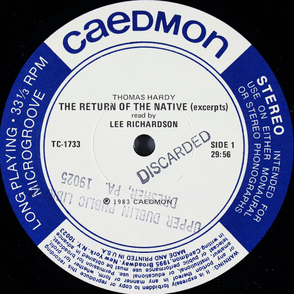 Thomas Hardy, Lee Richardson – The Return Of The Native (Excerpts) (M/E) – LP, US 1983 - Image 3