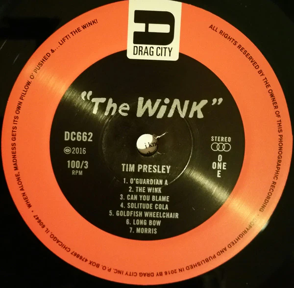 Tim Presley – The Wink (VG+/VG+) – LP, US 2016 - Image 3