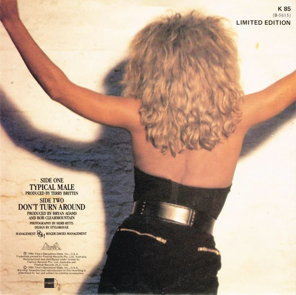 Tina Turner – Typical Male (E/E) – 7", AU 1986 - Image 2