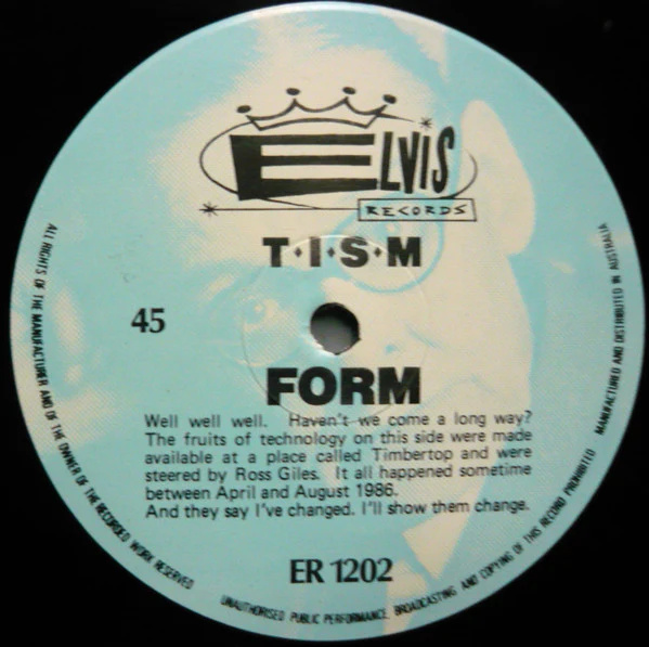 TISM – Form And Meaning Reach Ultimate Communion (VG/VG) – 12", AU 1986 - Image 3