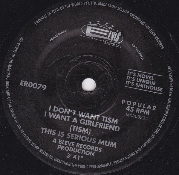 TISM – I Don't Want TISM I Want A Girlfriend (VG/VG+) – 7", AU 1989 - Image 3