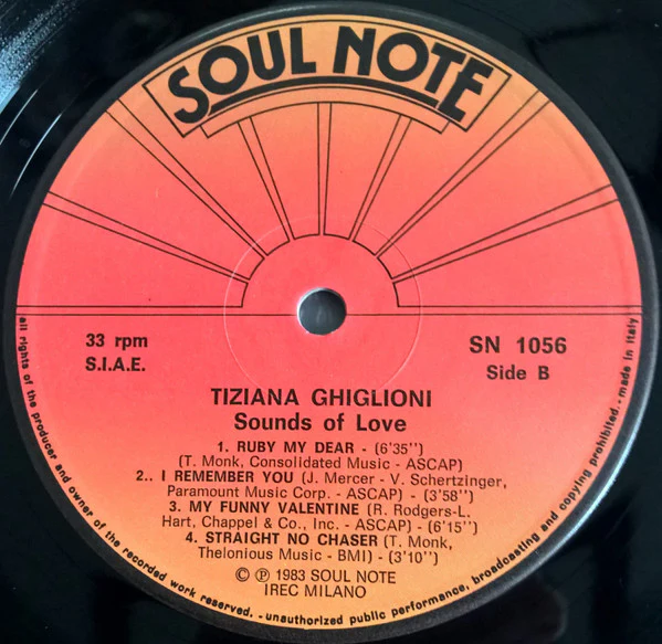 Tiziana Ghiglioni – Sounds Of Love (VG/VG+) – LP, IT 1983 - Image 4