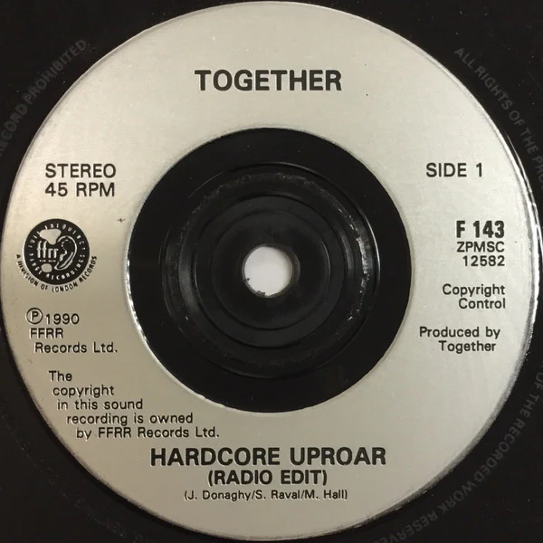 Together – Hardcore Uproar (VG/VG+) – 7", UK 1990 - Image 3